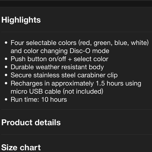 New! Nite Ize SpotLit Rechargeable Disc-O Light
Dog Collar LIGHT - XL - Picture 13 of 15